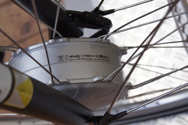 2011 8 31 Eurobike 2 073 BionX Frontmotor, Foto: e-Rad Hafen