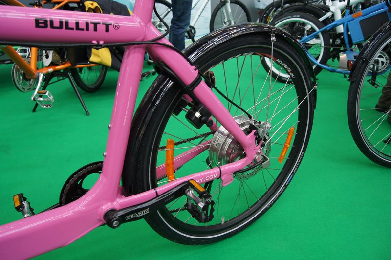 Bullit mit Heckmotor über Drehgriff gesteuert.  Foto: e-Rad Hafen