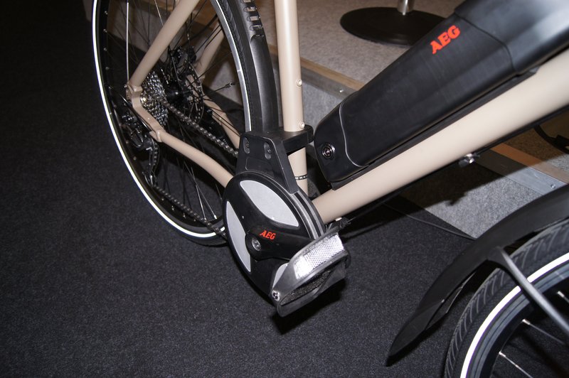 2012 8 Eurobike AEG Detail AEG Scheibenmotor im Detail, Foto: e-Rad Hafen
