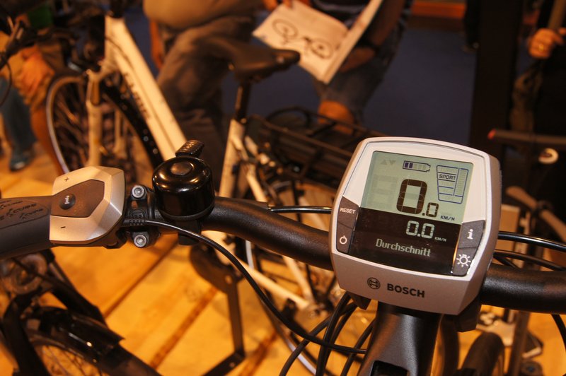 2012 8 Eurobike Bosch Display Das überarbeitete Bosch e-Bike Display, Foto: e-Rad Hafen